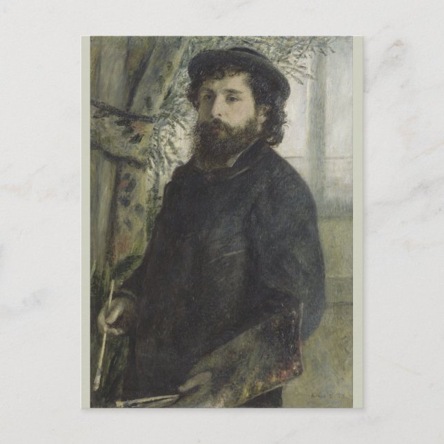 Claude Monet av Pierre-Auguste Renoir Vykort (Framsida)