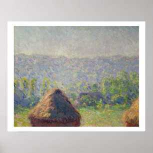 Claude Monet   avsluta av sommaren, på Givern Poster