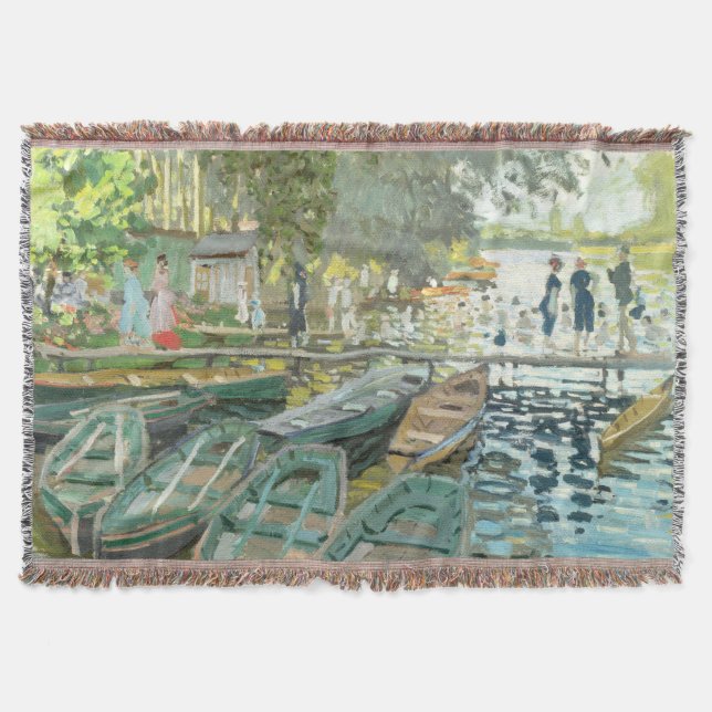 Claude Monet. Badande vid La Grenouillère Filt (Framsidan)