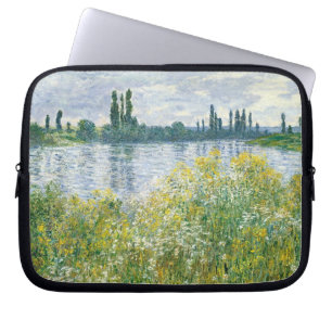 Claude Monet banker av Seinen, Vetheuil, 1880 Laptop Fodral