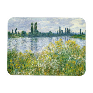 Claude Monet   banker av Seinen, Vetheuil, 1880 Magnet