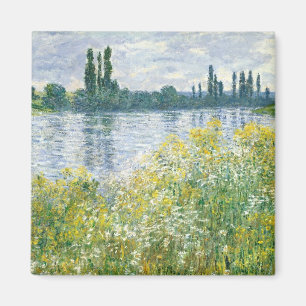 Claude Monet   banker av Seinen, Vetheuil, 1880 Magnet