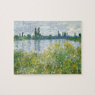 Claude Monet banker av Seinen, Vetheuil, 1880 Pussel