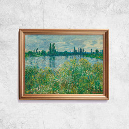 Claude Monet Banker i Seine Fransk Old Art Poster