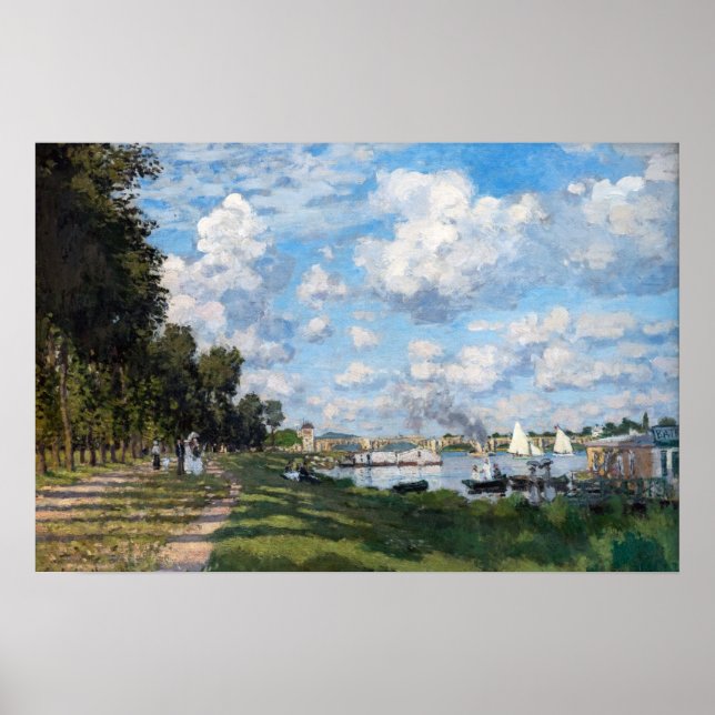 Claude Monet - Bassängen vid Argenteuil Poster (Framsidan)