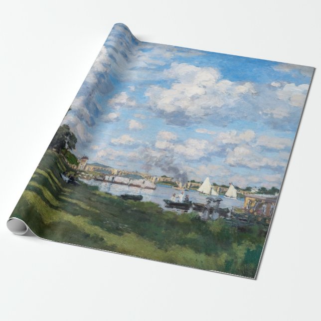 Claude Monet - Bassängen vid Argenteuil Presentpapper (Utrullad)