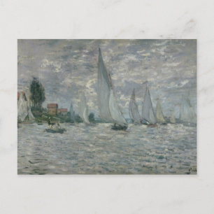 Claude Monet Båtar eller Regatta i Argentina Vykort