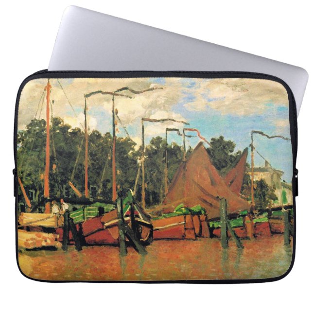 Claude Monet, Båtar vid Zaandam, Laptop Fodral (Framsidan)