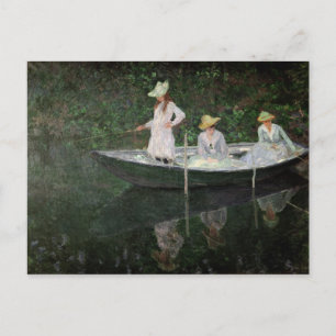 Claude Monet Båten i Giverny, 1887 Vykort