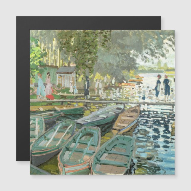 Claude Monet. Bathers i La Grenouillère (Fram/baksida)