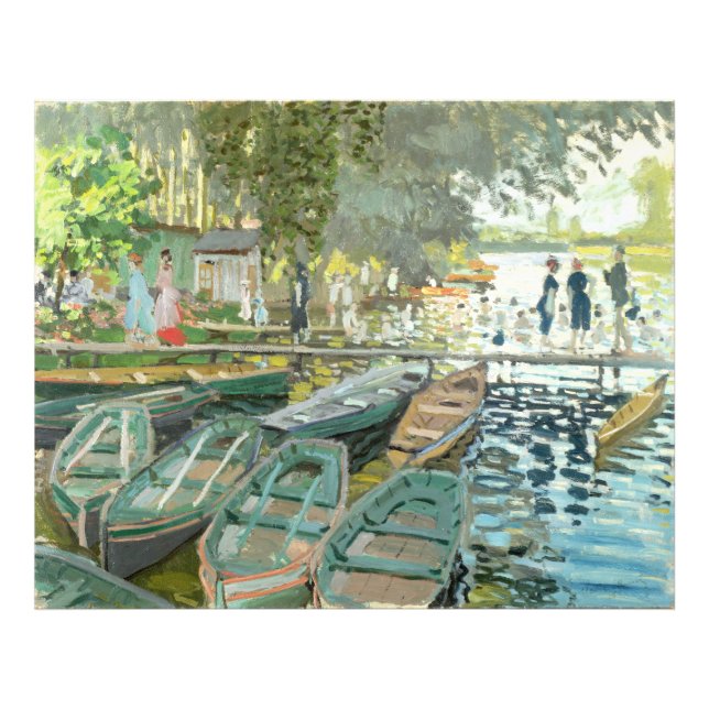 Claude Monet. Bathers i La Grenouillère Fototryck (Framsidan)