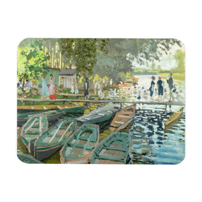 Claude Monet. Bathers i La Grenouillère Magnet (Horisontell)