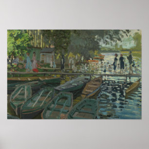Claude Monet - Bathers vid La Grenouillere Poster