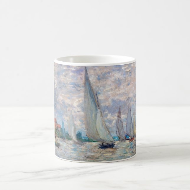 Claude Monet - Båtregatta i Argenteuil Kaffemugg (Center)