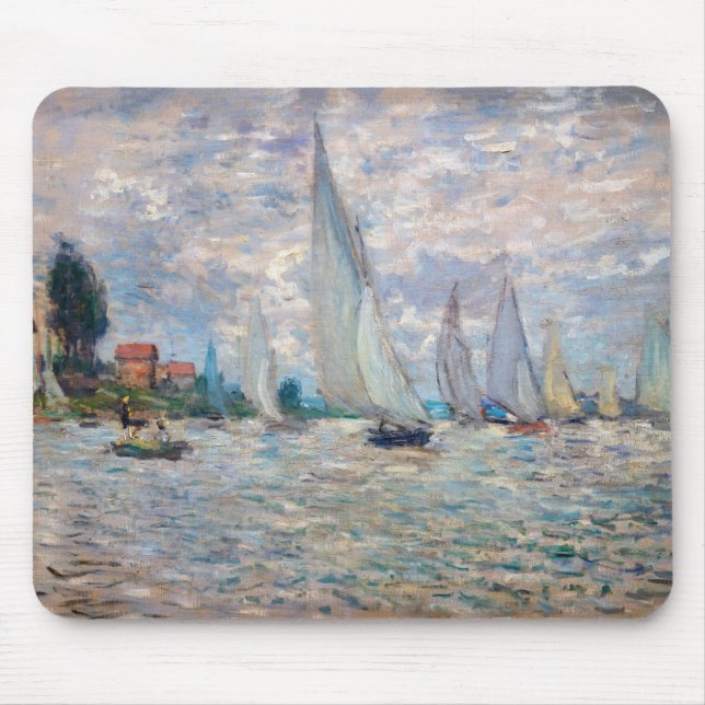 Claude Monet - Båtregatta i Argenteuil Musmatta (Framsidan)
