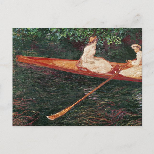 Claude Monet | Båttur på floden Epte Vykort (Framsida)