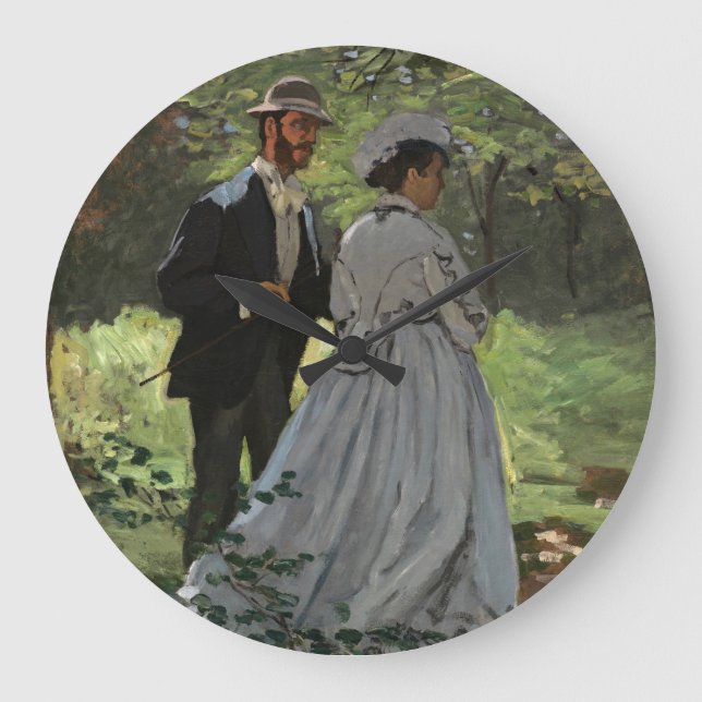 Claude Monet-Bazille och Camille Stor Klocka (Framsida)