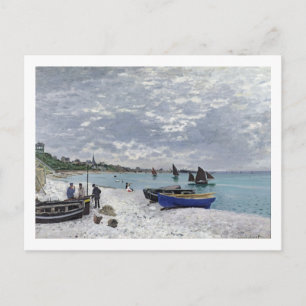 Claude Monet Beach at Sainte-Adresse Vykort