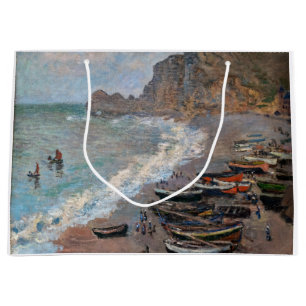 Claude Monet - Beach vid Etretat