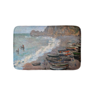 Claude Monet - Beach vid Etretat Badrumsmatta