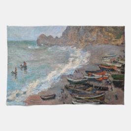 Claude Monet - Beach vid Etretat Kökshandduk