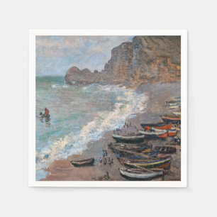 Claude Monet - Beach vid Etretat Pappersservett