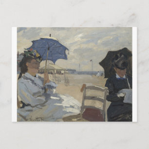 Claude Monet - Beach vid Trouville Painting Vykort