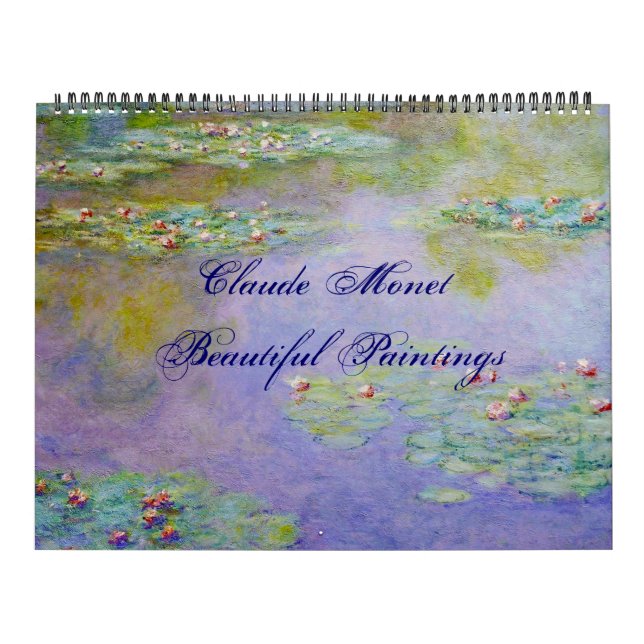 Claude Monet Bevackra Scenia Fine Art Kalender (Omslag)