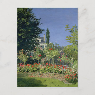 Claude Monet blomma trädgård på Sainte-Adresse Vykort