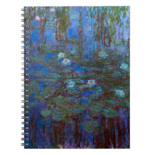 Claude Monet - Blue Vatten Lilies Anteckningsbok