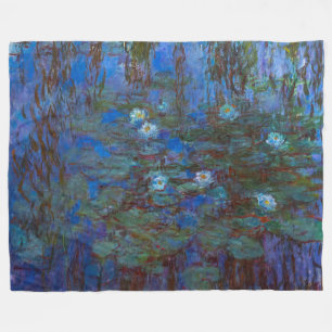 Claude Monet - Blue Vatten Lilies Fleecefilt