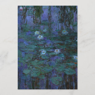 Claude Monet - Blue Vatten Lilies Inbjudningar