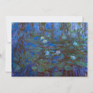Claude Monet - Blue Vatten Lilies Inbjudningar