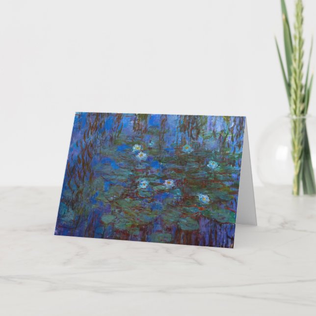 Claude Monet - Blue Vatten Lilies Kort (Framsida)