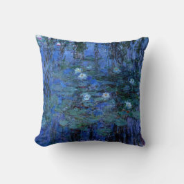 Claude Monet Blue Vatten Lilies Kudde