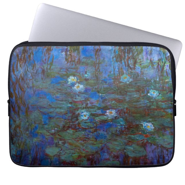 Claude Monet - Blue Vatten Lilies Laptop Fodral (Framsidan)