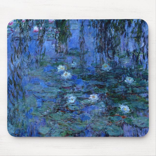 Claude Monet Blue Vatten Lilies Musmatta (Framsidan)