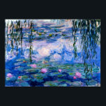 Claude Monet - Blue Vatten Lilies Poster<br><div class="desc">Datum: 1916 | Blue Vatten Lilies (Nymphéas) av Claude Monet.</div>