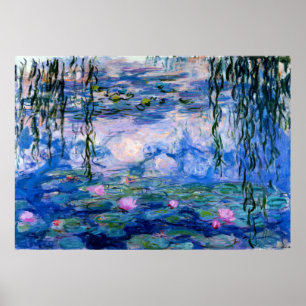 Claude Monet - Blue Vatten Lilies Poster