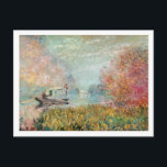 Claude Monet | Boat Studio on Seine Vykort<br><div class="desc">Bildsamlingsnummer: XIR161785 The Boat Studio on the Seine,  1875 (oil on canvas). Monet,  Claude (1840-1926),  olja på canvas. Privat insamling. 1875</div>