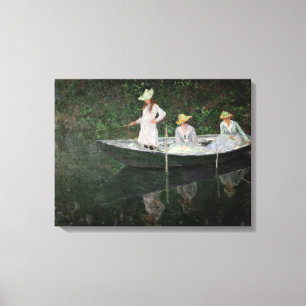 Claude Monet  Boat vid Giverny, c.1887 Canvastryck