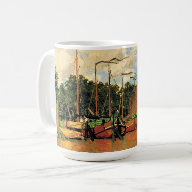 Claude Monet, Boats at Zaandam, Kaffemugg (Framsida vänster)