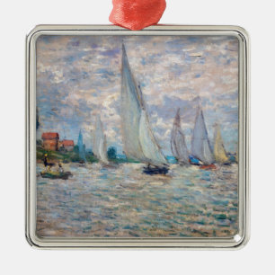 Claude Monet - Boats Regatta vid Argenteuil Julgransprydnad Metall