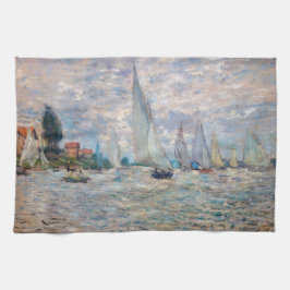 Claude Monet - Boats Regatta vid Argenteuil Kökshandduk