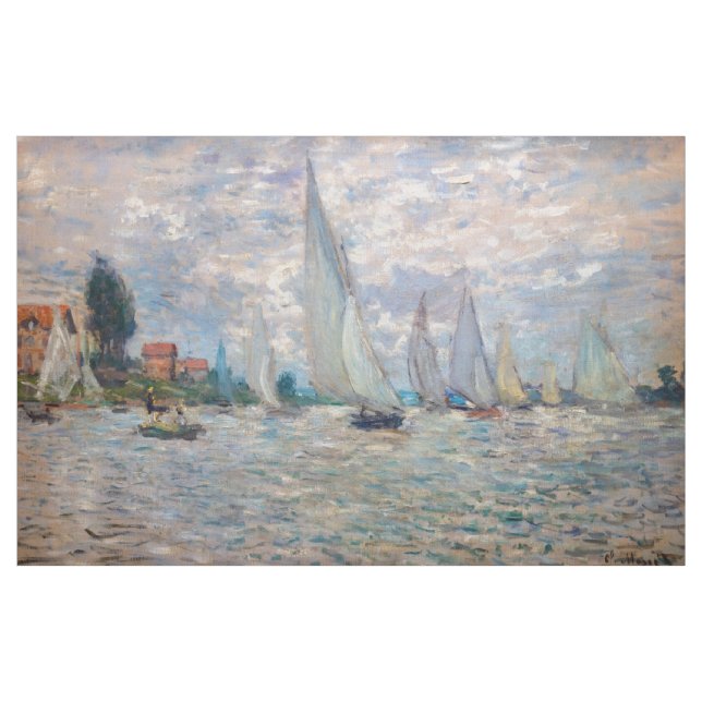 Claude Monet - Boats Regatta vid Argenteuil Tyg (Yard)