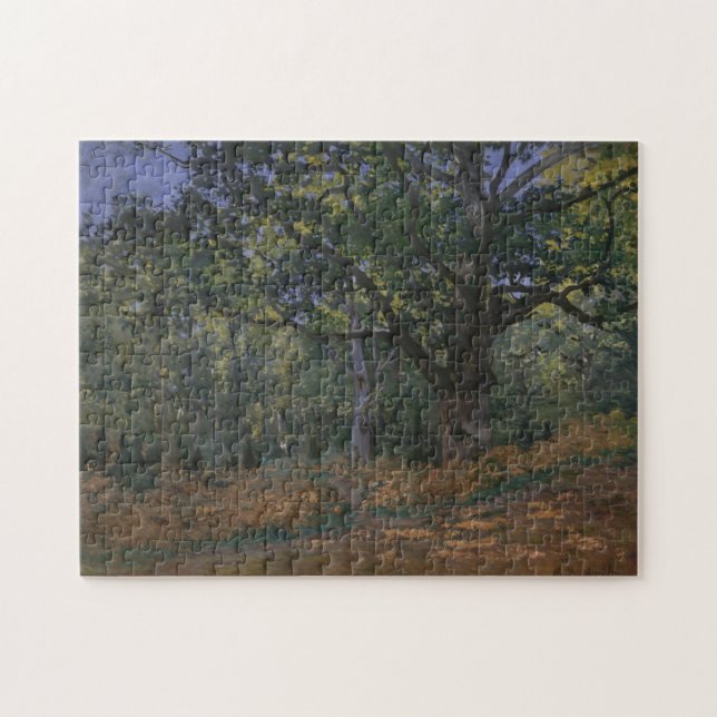 Claude Monet | Bodmer Oak, Fontainebleau Fores Pussel (Horisontell)