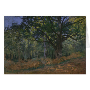 Claude Monet - Bodmer Oak, Fontainebleau Hälsningskort