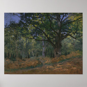 Claude Monet - Bodmer Oak, Fontainebleau Poster