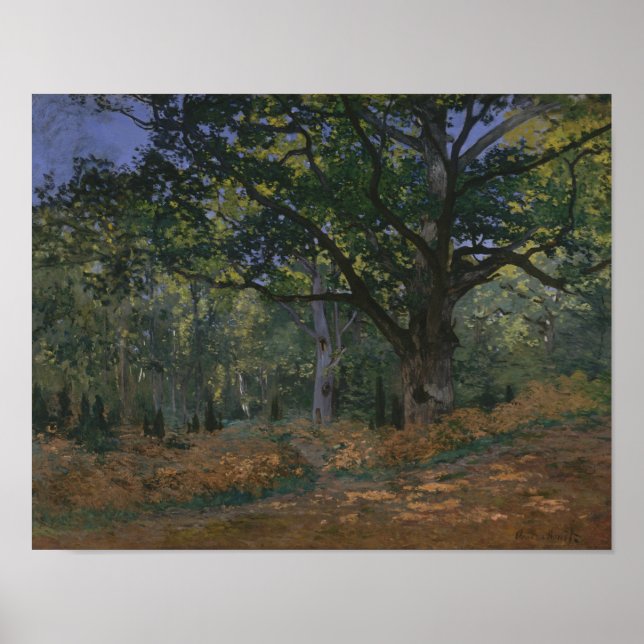 Claude Monet - Bodmer Oak, Fontainebleau Poster (Framsidan)