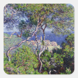 Claude Monet   Bordighera, 1884 Fyrkantigt Klistermärke